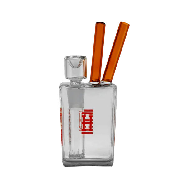 Chinese Takeout Glass Water Pipe / 6in